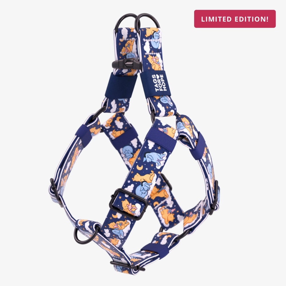 TAGS OF HOPE Easy-On Dog Harness in Hundred Acre‎ Dreams Small